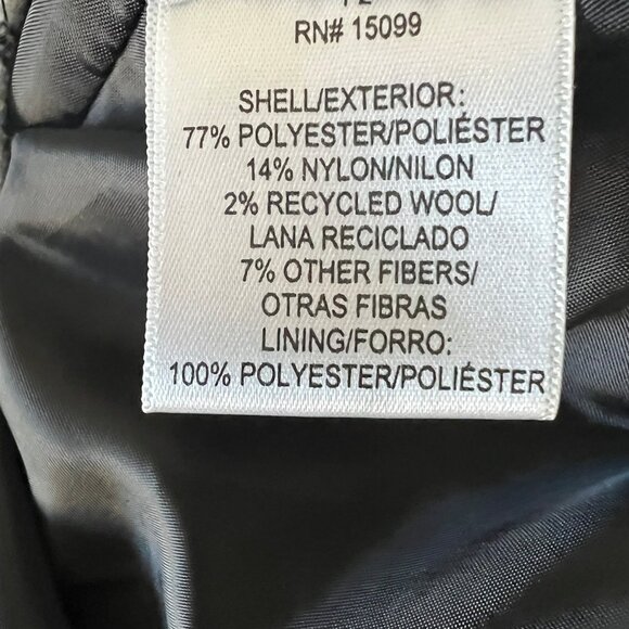 BONGO white and black plaid jacket. Size L 25"L 19"W - Picture 4 of 4